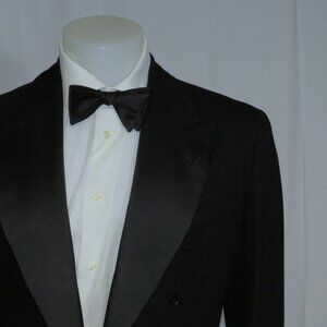 B. Frank Merchant Tailor Bespoke Midnight Blue Vintage Tailcoat Tuxedo 38R